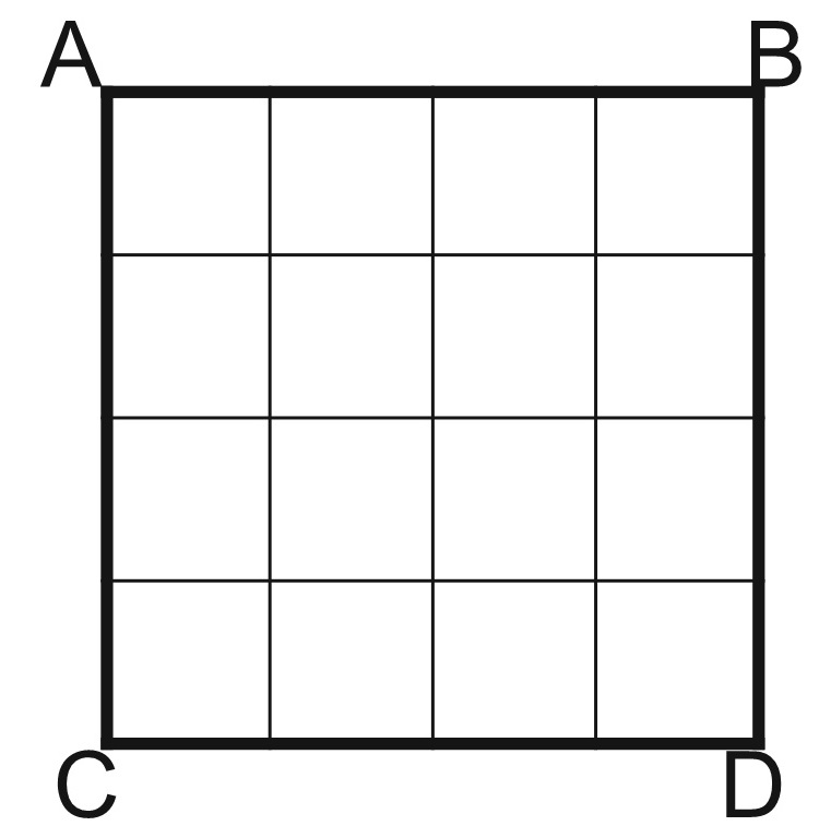 give the township and range values for all the numbered squares in figure 1